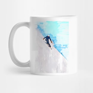 Skiing Down Slope Norway Mug